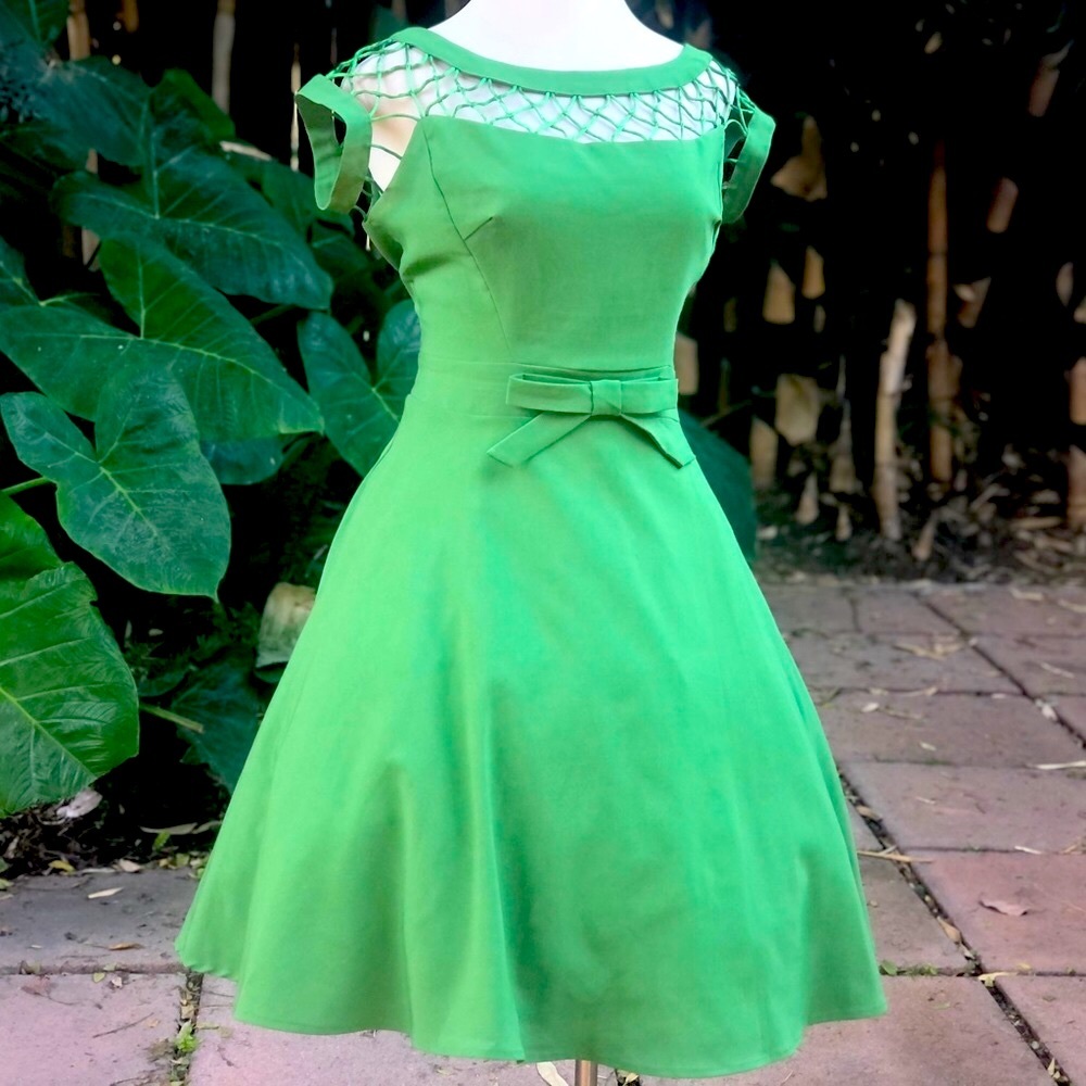 1950s Style fit and flare dress pinupgirl.com